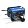 Generator prądotwórczy benzynowy Hyundai stacjonarny 4300W z systemem AVR - widok z półprofilu.